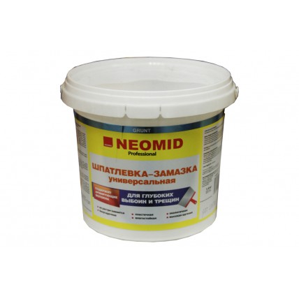 Шпатлевка для выбоин и трещин 1,4 кг Неомид