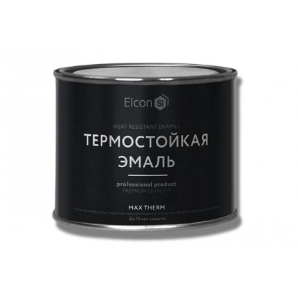 Серебристый 0,4 кг ELCON Эмаль термостойкая 700 градусов